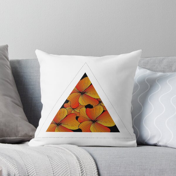 Item preview, orange flowers in triangle designed and sold by Argunika.