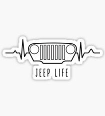 JEEP LIFE (white) Sticker