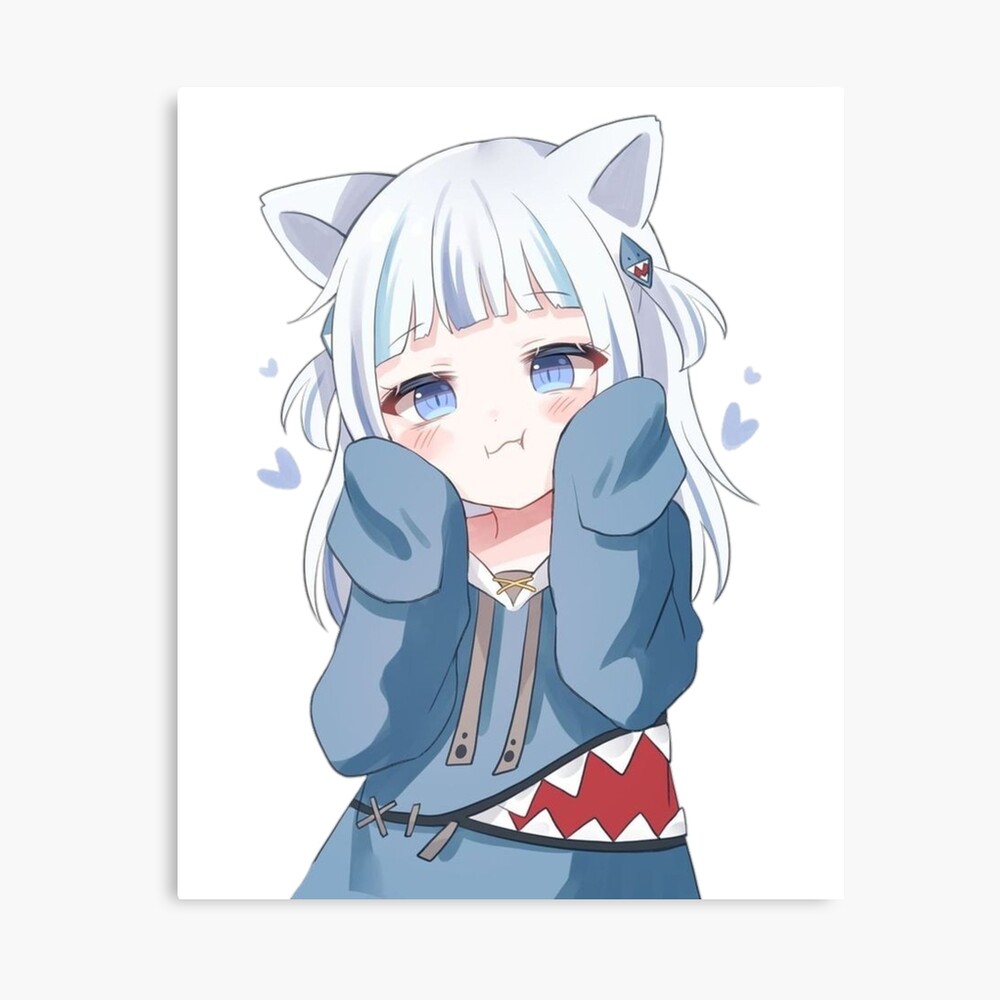 Póster for Sale con la obra «gatita gura || Chica anime» de AszaAri |  Redbubble