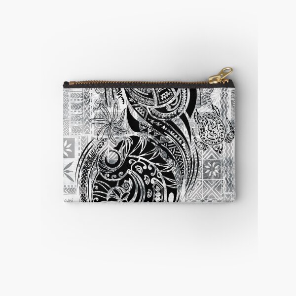 Item preview, Vintage Black And White Jungle Hawaiian - Samoan Tribal Tattoo Swirl Print designed and sold by sunnthreads.