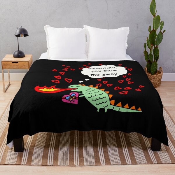 Item preview, Valentine you blow me away, cute fire breathing dragon, unisex valentine gift designed and sold by allycat57.