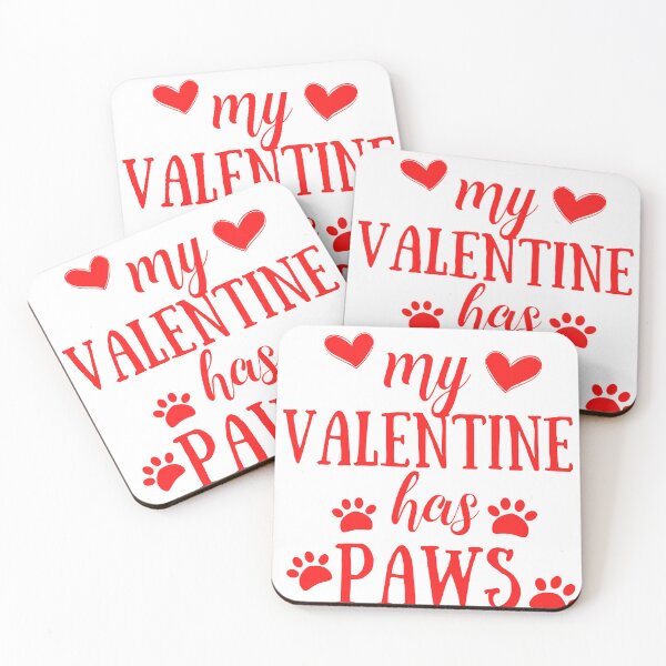 Item preview, My Valentine Has Paws | Pet Lover Valentines Day, My Dog Is My Valentine, My Cat Is My Valentine, Dog Mom , Cat Mom designed and sold by chourouk shop ★★★★★.