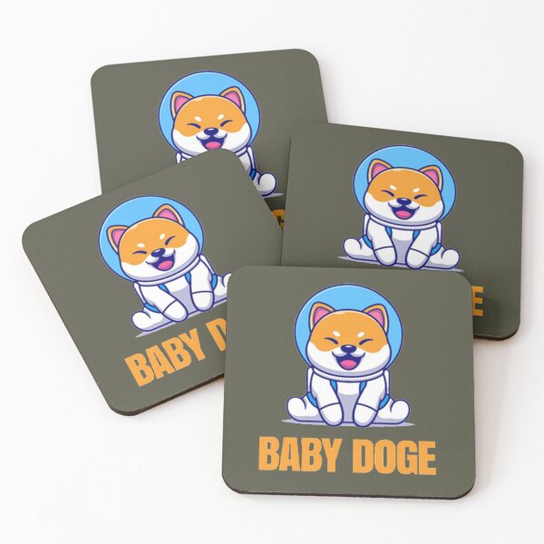Artikelvorschau, Baby Doge Coin Crypto Moon Astronaut, Kryptowährung Shiba entworfen und verkauft von Lydialee56.