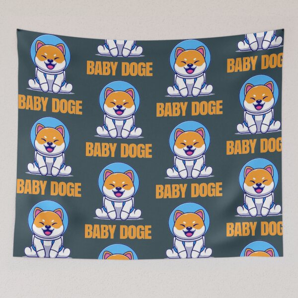 Artikelvorschau, Baby Doge Coin Crypto Moon Astronaut, Kryptowährung Shiba entworfen und verkauft von Lydialee56.