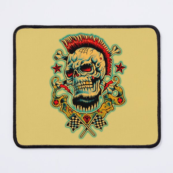 Item preview, Punk Skull Old School Tattoo designed and sold by Death to the Empire.