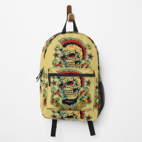 Item preview, Punk Skull Old School Tattoo designed and sold by Death to the Empire.