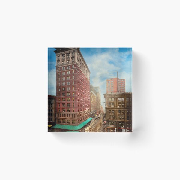 Item preview, City - Cincinnati, OH - East Fifth and Walnut 1910 designed and sold by Mike Savad Photography.