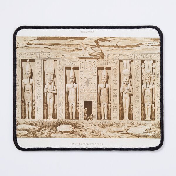 Item preview, The temple of Hathor and Nefertari, the small temple. Antique Egyptian designed and sold by NineJuly.