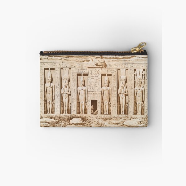 Item preview, The temple of Hathor and Nefertari, the small temple. Antique Egyptian designed and sold by NineJuly.