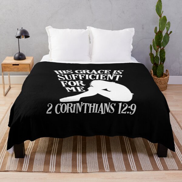 Item preview, His Grace Is Sufficient For Me 2 Corinthians 12 Verse 9 designed and sold by MJDezigns.