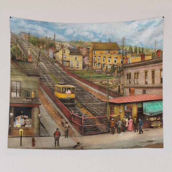 Item preview, City - Duluth, MN - Seventh Ave West Incline 1908 designed and sold by Mike Savad Photography.