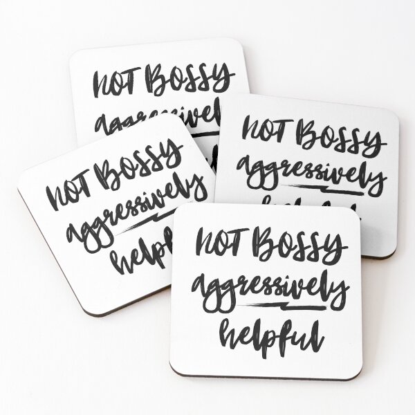 Item preview, NOT BOSSY aggressively helpful designed and sold by successmom.