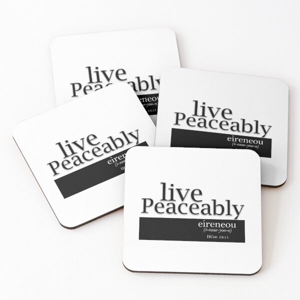 Item preview, Live Peaceably designed and sold by Halobyvalsank.