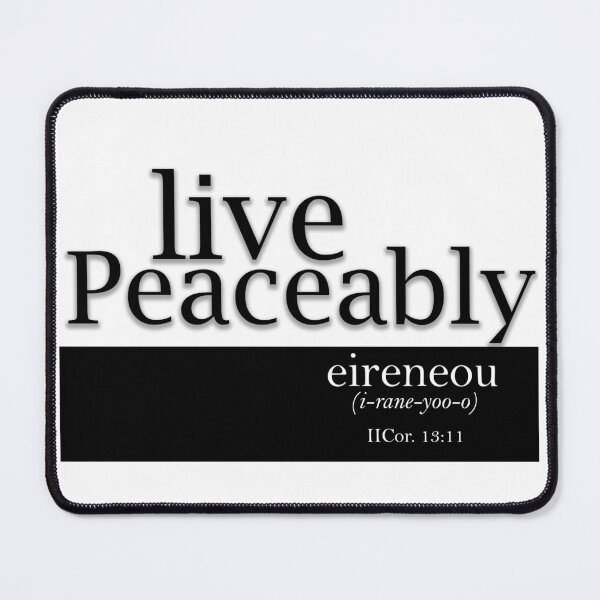 Item preview, Live Peaceably designed and sold by Halobyvalsank.