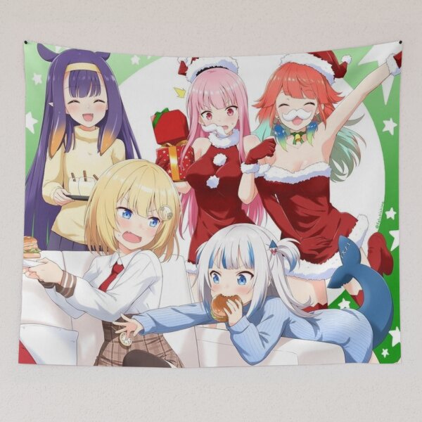 Item preview, Girls celebrating Xmas together designed and sold by AszaAri.