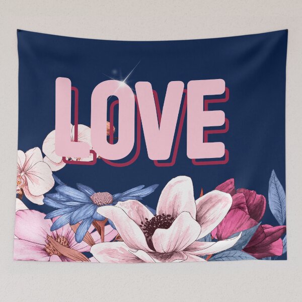 Item preview, Pink  love realistic flowers paint   designed and sold by InnaMGraphic.