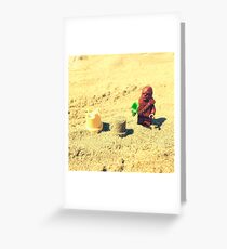 Chewy Makes A Castle Greeting Card