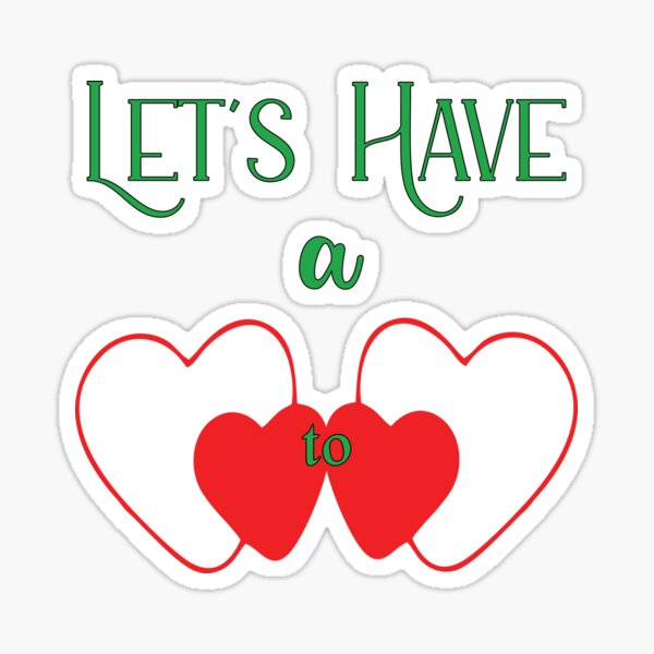 Heart to Heart on Valentines Day Sticker