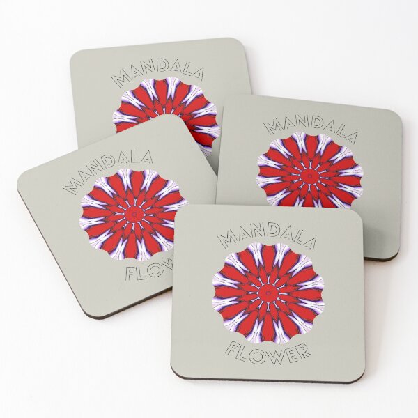 Item preview, Bright red flower mandala designed and sold by LV-creator.