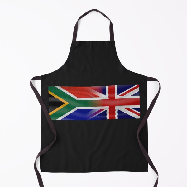 Item preview, South Africa UK expat flags blended (CLEAN) designed and sold by SolidEarthArt.