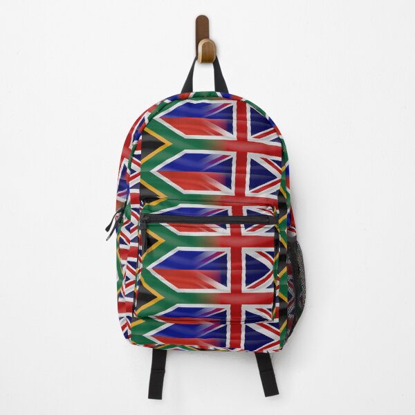 Item preview, South Africa UK expat flags blended (CLEAN) designed and sold by SolidEarthArt.