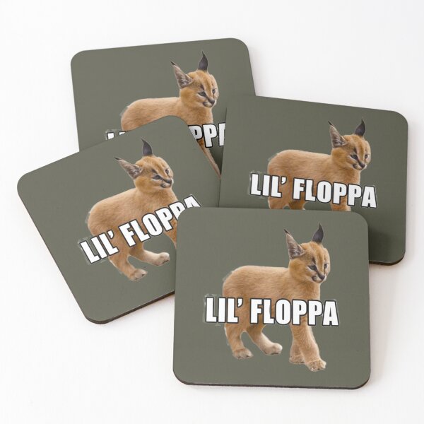 Item preview, Floppa peeker meme peeking Big floppa baby caracal designed and sold by Lydialee56.