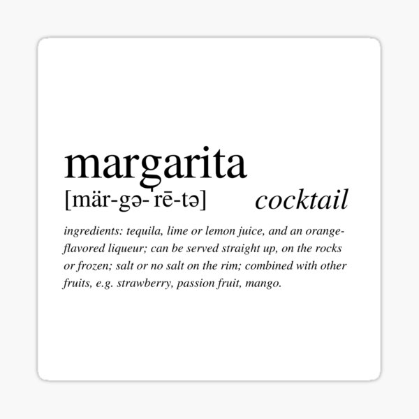 Margarita cocktail Sticker
