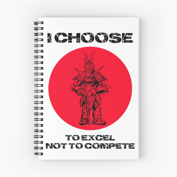 Item preview, Samurai Japanese warrior quote i choose to excel not to compete designed and sold by mmammammira.