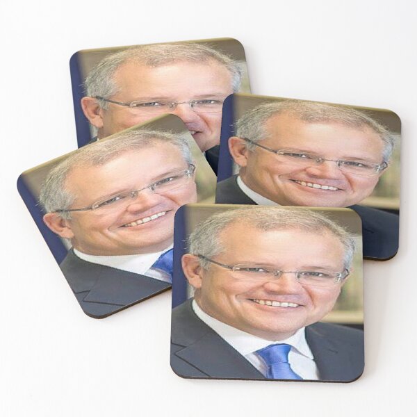 Scott Morrison Pm Coasters (Set of 4)