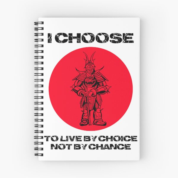 Item preview, Samurai Japanese warrior quote i choose to live by choice not by chance designed and sold by mmammammira.