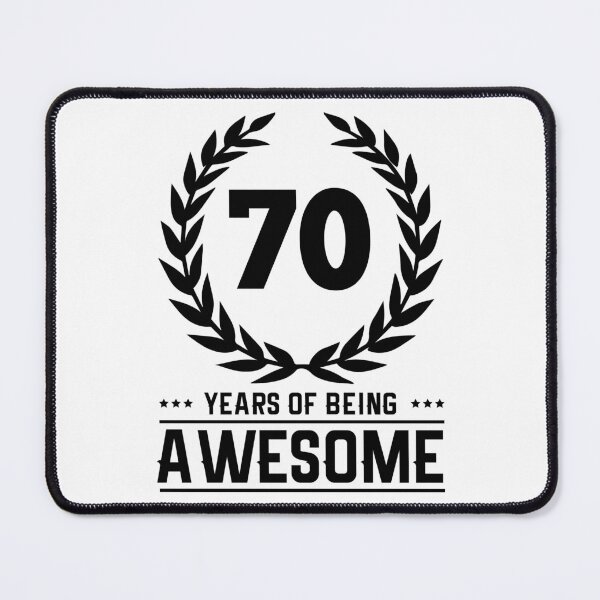 Item preview, 70 Years of Being Awesome - Birthday - Quotes designed and sold by AsmArt-co.