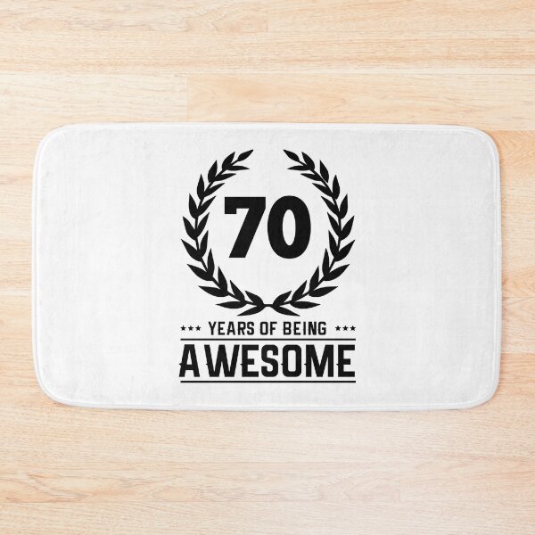 Item preview, 70 Years of Being Awesome - Birthday - Quotes designed and sold by AsmArt-co.