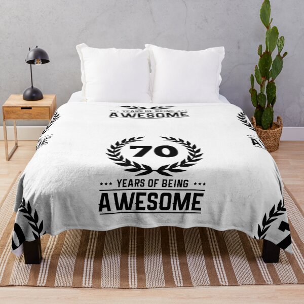 Item preview, 70 Years of Being Awesome - Birthday - Quotes designed and sold by AsmArt-co.