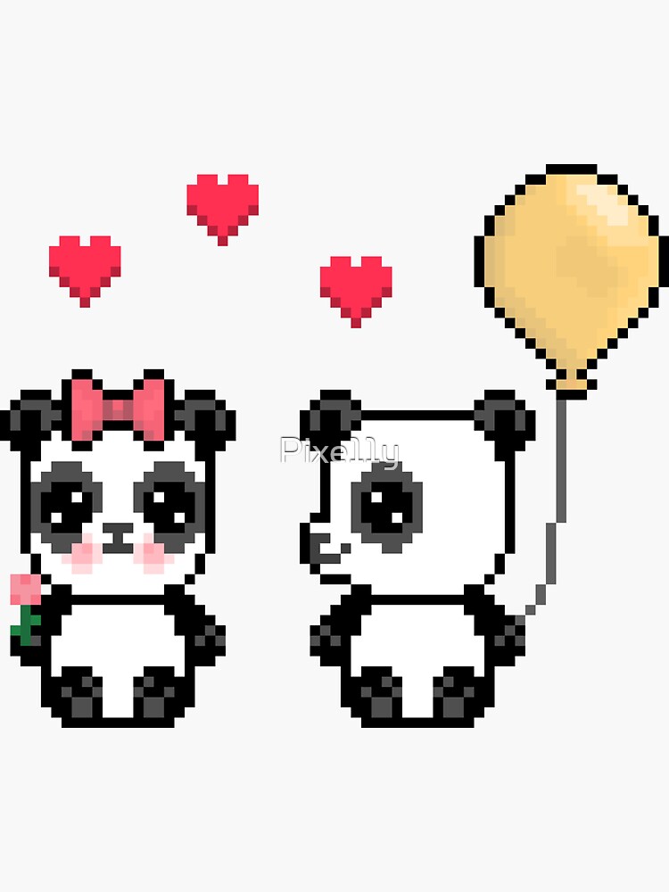 "Unbearably Cute Valentines Day Cute Panda Bear Couple with Heart and ...
