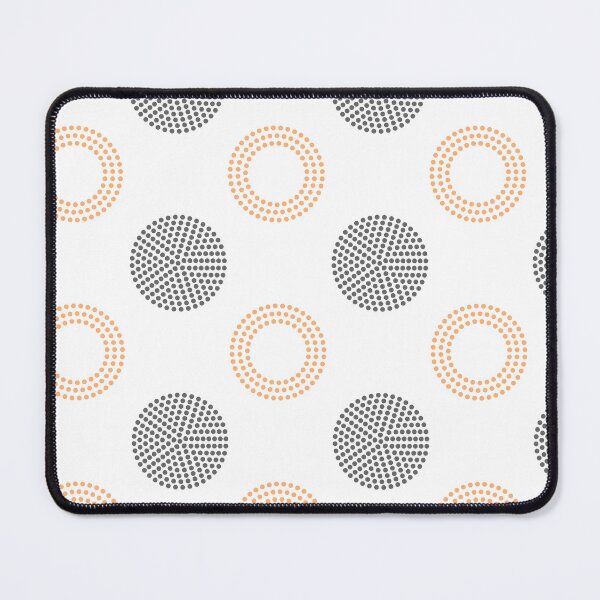 Artikelvorschau, Orange Gray White Circle Polka Dot Pattern Pairs DE 2022 Popular Color Market Melon DE5199 entworfen und verkauft von ColorOfTheYears.