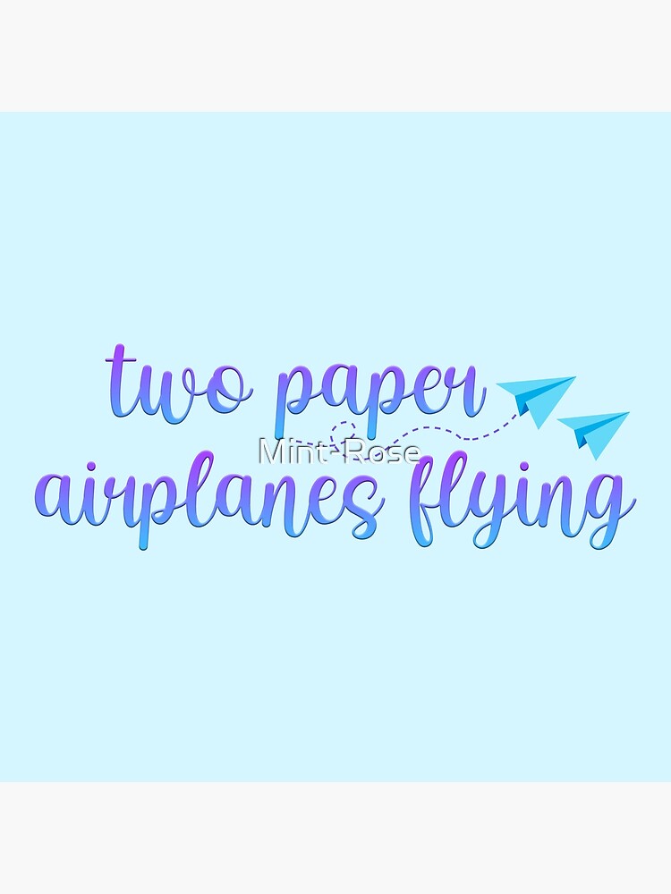 "Two Paper Airplanes Flying Taylor Swift" Poster by Mint-Rose | Redbubble