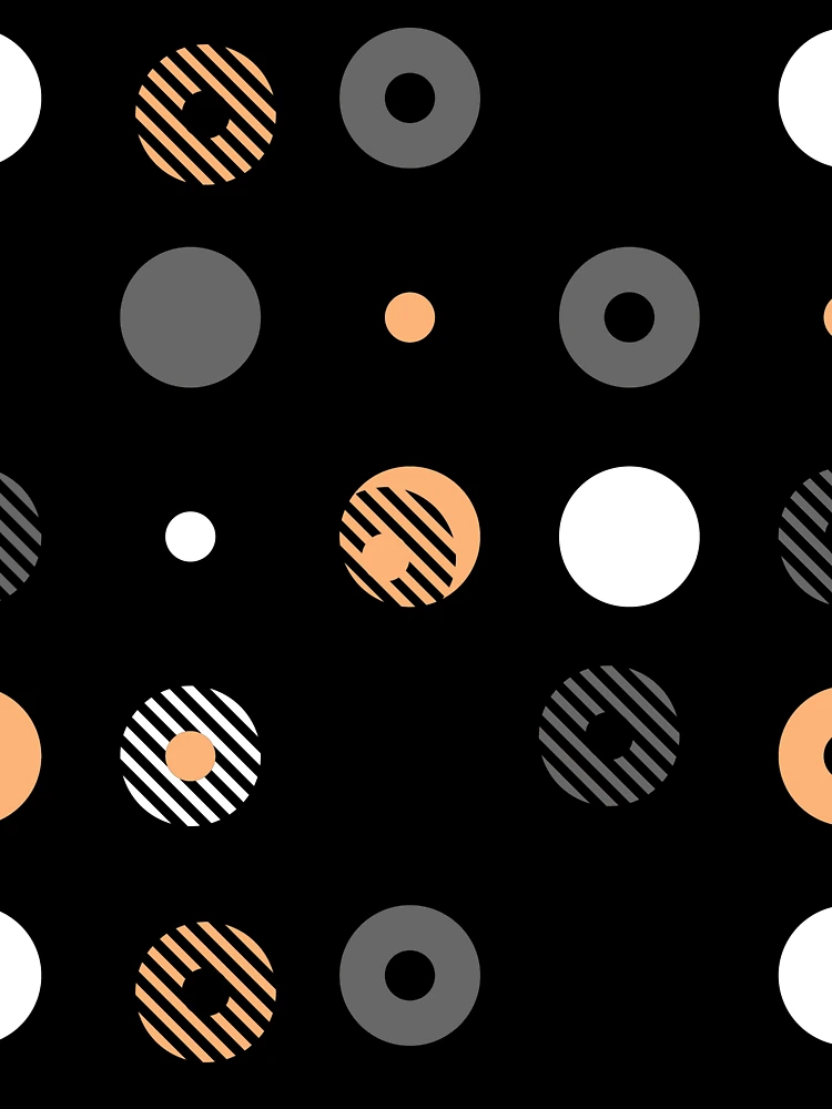 Thumbnail 6 von 6, Leichter Pullover, Orange Gray Black White Stripe Circle Dot Pattern Pairs DE 2022 Popular Color Market Melon DE5199 designt und verkauft von ColorOfTheYears.