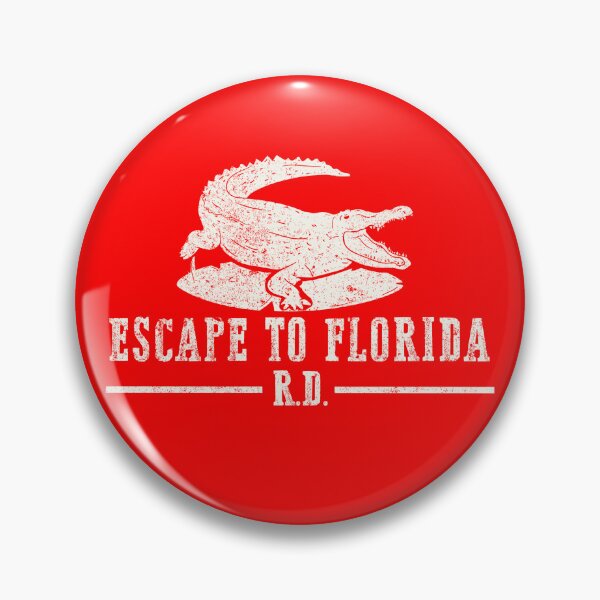 Artikelvorschau, Entfliehen Sie nach Florida Lustiges Vintages Ron DeSantis Sarkasmus-Retro-Krokodil entworfen und verkauft von GraphifyArt.