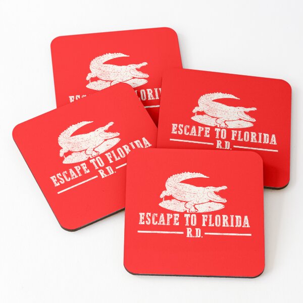 Item preview, Escape To Florida Funny Vintage Ron DeSantis Sarcasm Retro Crocodile designed and sold by GraphifyArt.