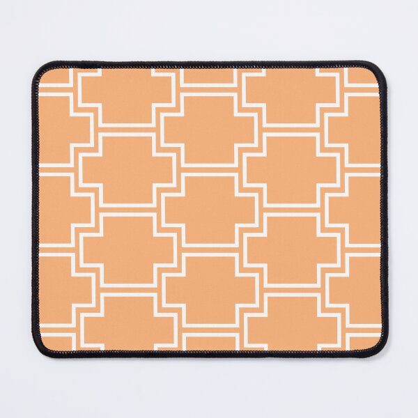 Artikelvorschau, Orange and White Tessellation Line Pattern 2 Pairs DE 2022 Popular Color Market Melon DE5199 entworfen und verkauft von ColorOfTheYears.