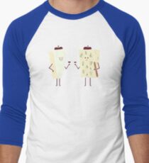 Frencheese Men's Baseball ¾ T-Shirt