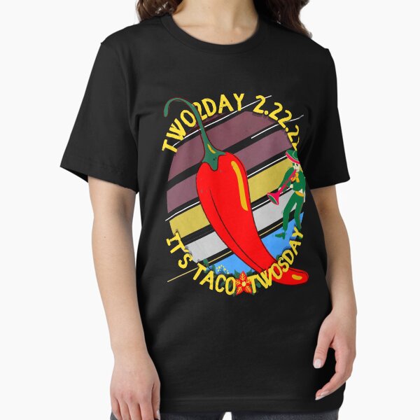 Vista previa del artículo con la obra «Twosday 2.22.22 - Es Taco Twosday», diseñado y vendido por GoPublicTeam.