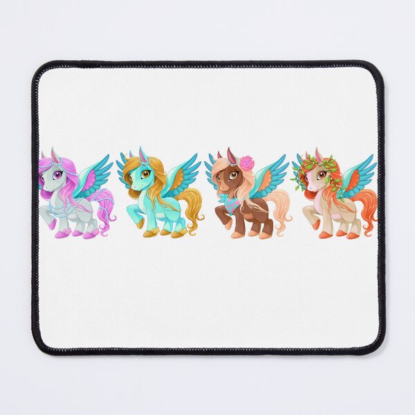Item preview, Four Happy Horses Cartoon designed and sold by KAYA22 ★★★★★.