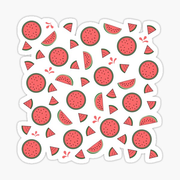 Cartoon Watermelon Stickers for Sale | Redbubble