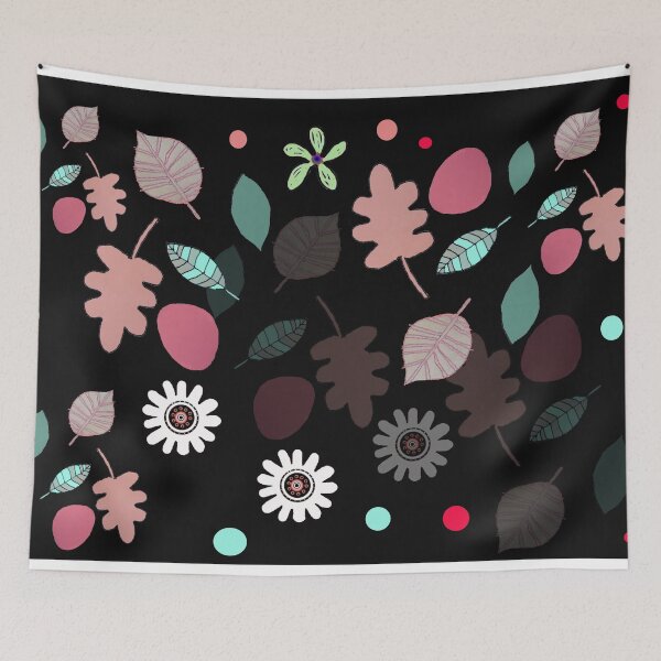 Item preview, LEAF MOTIF BLACK designed and sold by KINGTOUCAN.