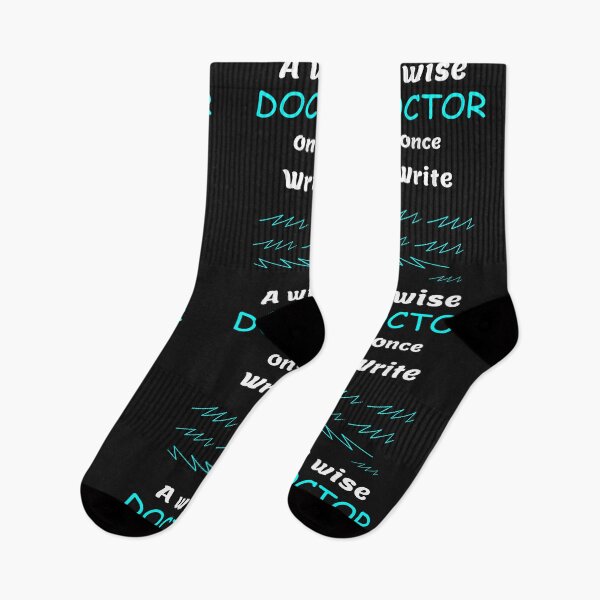 Item preview, funny gift for doctors a wise doctor once write designed and sold by Crystakim.