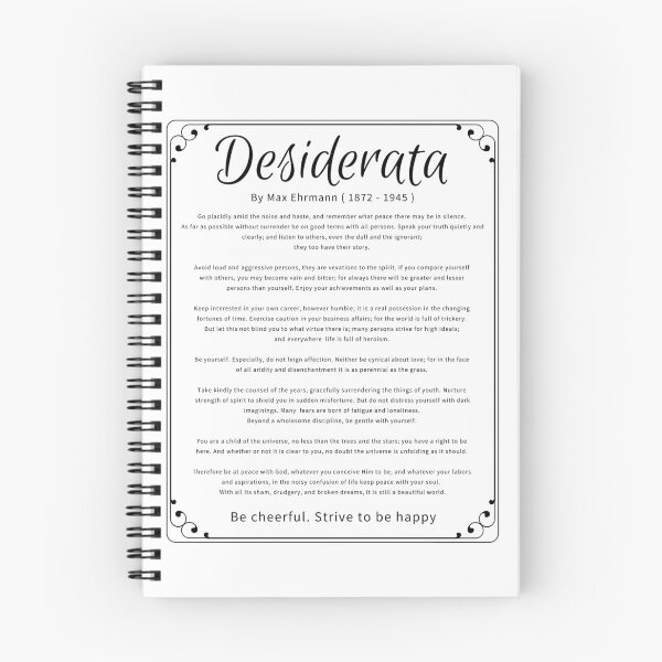 Item preview, Desiderata poem, Go Placidly by Max Ehrmann. Child of The Universe. designed and sold by LaziniArts.