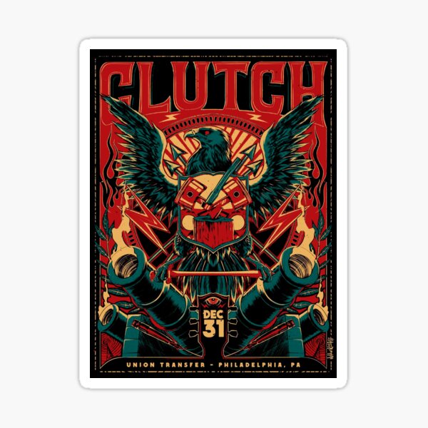 "new years eve clutch tour 2022 masjan" Sticker for Sale by danores