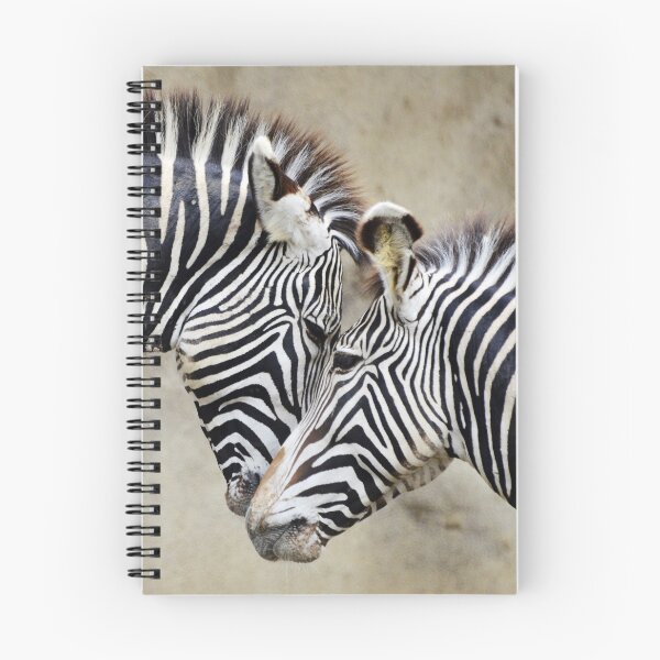 Item preview, Two Zebras Face Each Other, Black and White Stripes designed and sold by ScienceSource.