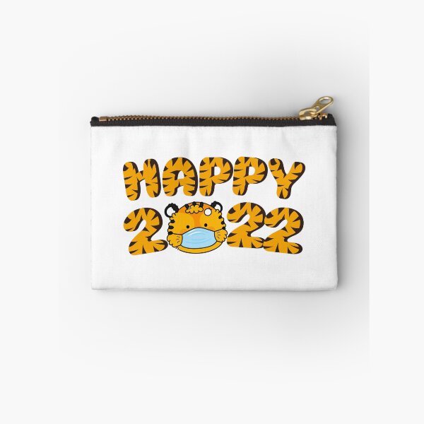 Item preview, Happy New Year 2022 - tiger with face mask - Lunar New year 2022 - Year of the Tiger designed and sold by CaitU.